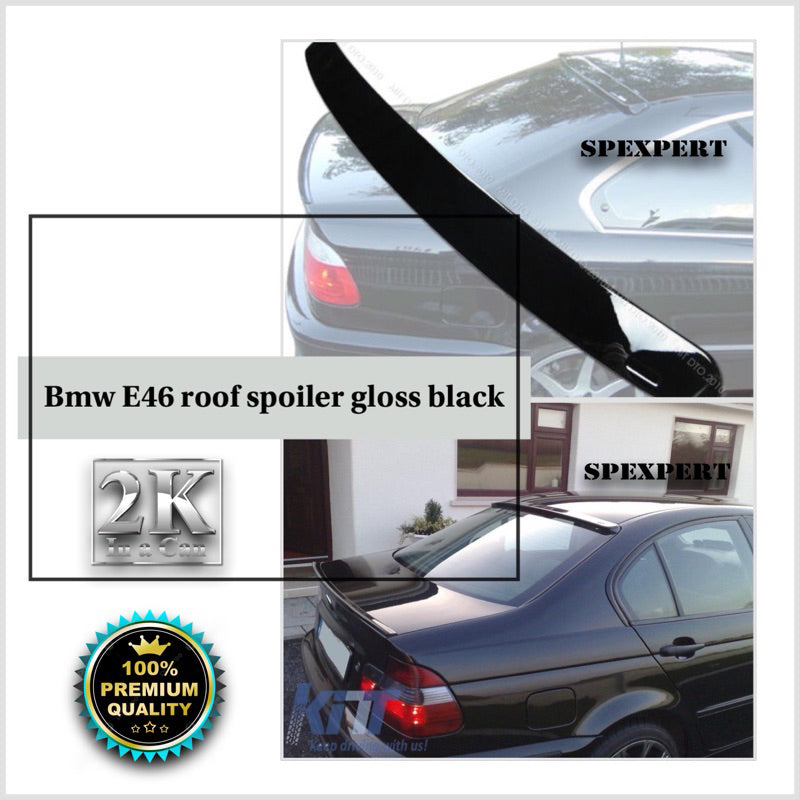 Bmw e46 roof spoiler gloss black