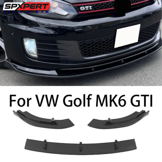 volkswagen golf mk6 gti front lip gloss black