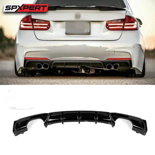 Bmw f30 peformance rear diffuser double hole