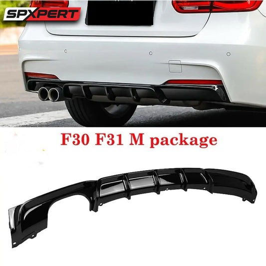 Bmw f30 peformance rear diffuser single hole